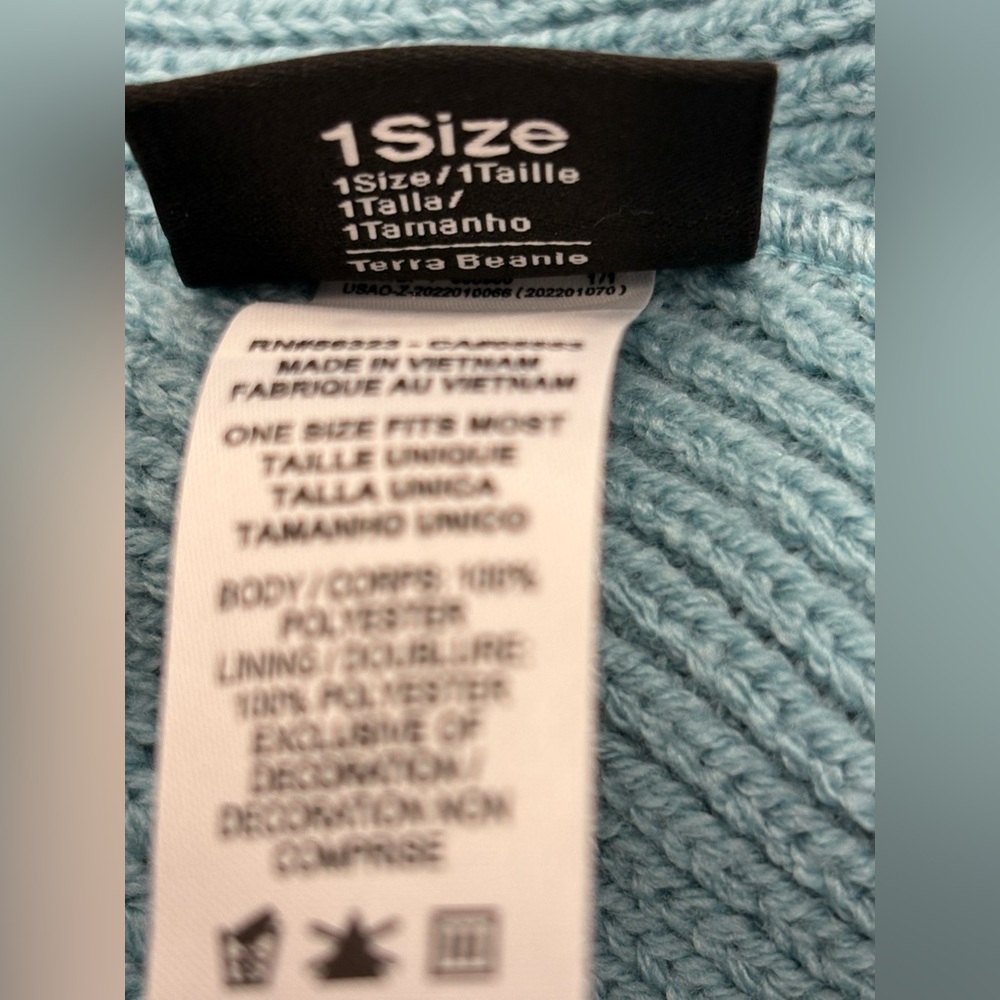 Nike ACG Terra Trail Youth Kids Beanie HJ4409-464 Denim Turquoise - Picture 5 of 6